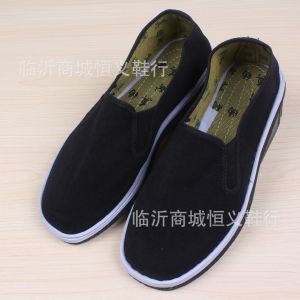 Low-Profile Composite Lining Fabric Shoes With Colorful Bags Ultra-Durable Breathable Non-Slip Anti-Soil Black Fabric Shoes With Replacement Guarantee
