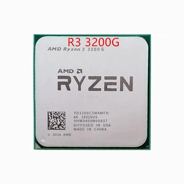 AMD Ryzen 3200G R3 3200G GHz Quad-Core Quad-Thread 65W CPU