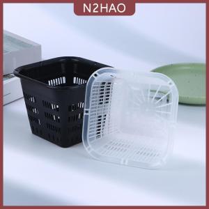 N2HAO  11cm 14cm Bướm Phong Lan đặc biệt chậu hoa với lỗ bên lưới cốc chậu cây chậu hoa giỏ nhựa thoáng khí container