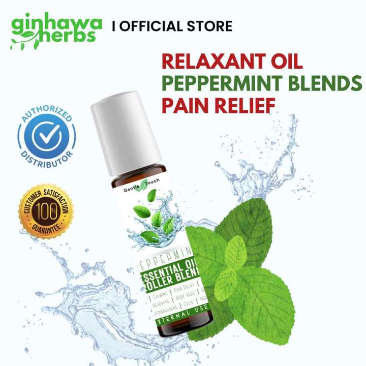 Ginhawa Herbs Peppermint Essential Calming Oil Roller Blends