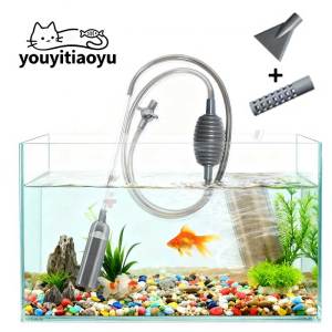 YOUYITIAOYU  170/210/260cm Fish Tank Water Changer Sand Washer Manual Aquarium Water Changer Penukar Air 鱼缸换水器