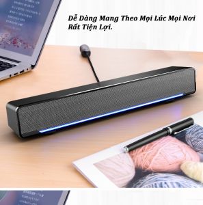 Loa Máy Tính SADA V-196 Hỗ Trợ Đèn Led Âm Thanh Siêu Trầm
