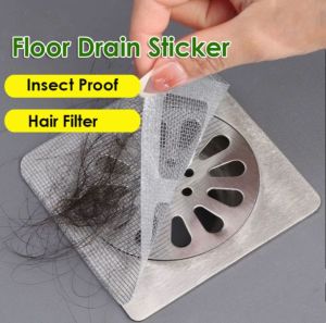 5/10/20pcs Floor Drain Filter Bathroom Hair Catcher Sink Strainer Sewer Anti-Clogging Gauze Tianzige Sewer Anti-Cockroach Filter