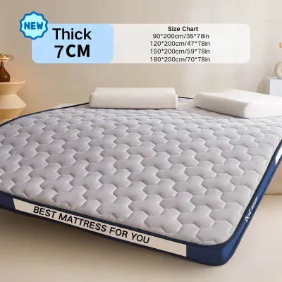 DreamHug Hotel Quality 8CM Memory Foam Mattress bed foam Thickened Foldable Tatami Latex Mattress Foam Queen/King Topper Bed
