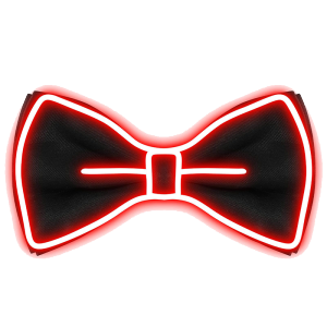 Dasi Kupu Kupu Men Bow Tie Glowing Lampu LED Adjustable Wire Neon Untuk Pesta Dansa Malam Natal Dekorasi Pesta