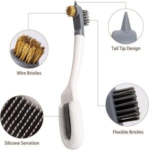 【Fans tone】Double-end Shoes Brush Cleaner Cleaning Sneaker White Shoes Cleaner Kit Multifunction Household Cleaning Brush Laundry Tool