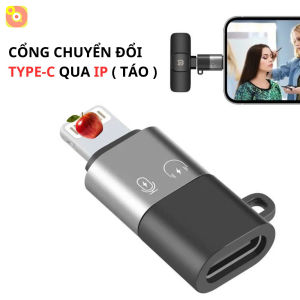Đầu Chuyển Đổi Type C sang IP Đa Năng - Hỗ Trợ Sạc Nhanh Nghe Nhạc Ghi Âm - Thiết Kế Nhỏ Gọn