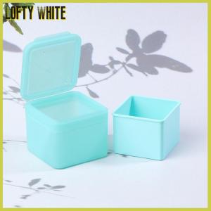 Lofty White 300g Double Layer Square Makeup Remover Cotton Box Flip Cover Self Matching Tweezers Cotton Pads Storage Box