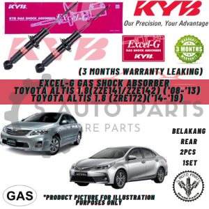 TOYOTA ALTIS ZZE141/ZZE142/ZRE142/(ZRE172) (REAR) 100% KAYABA (KYB) EXCEL-G GAS SHOCK ABSORBER