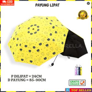 PAYUNG LIPAT WANITA PRIA MOTIF KUCING UMBRELLA FASHION KOREA IMPORT A32