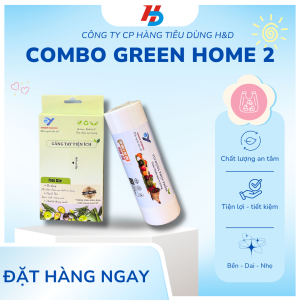 Green Home 2 - Combo Găng Tay + Túi Cuộn Thực Phẩm M