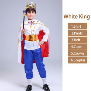 Halloween childrens costumes Boy cosplay King Prince Cosplay Prince clothes show set