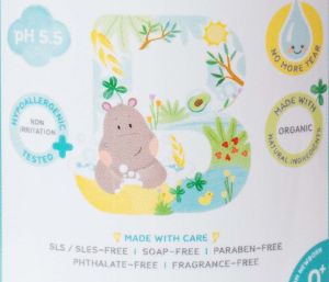 Bebe Ploen Organics Baby Soothing Bottom Foam Wash เบเบ้ เพลิน ออร์แกนิค โฟมทำความสะอาดก้นสูตรออร์แกนิค (250 ml)