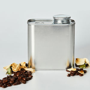 Ginca Tinplate Coffee Bean Storage Tank Coffee Powder Sealed Tank One-way Valve Exhaust Portable Bean Storage Tank