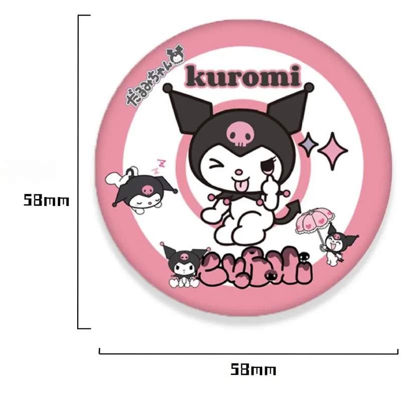 Badge Sanrio Anime 58mm Kuromi Cinnamon Two Dimensional Peripheral