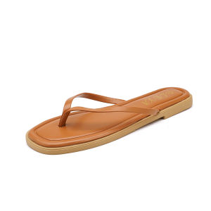 LEYA Classy Flat Sandal for Women #937 - Slim Fit Standard Size Available in Black Beige and Brown Colors Summer Casual Walking Sandal