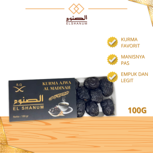 Kurma Ajwa Madinah BQ 100gr / Kurma Nabi Oleh-oleh haji dan umroh bisa COD - SHABANI STORE