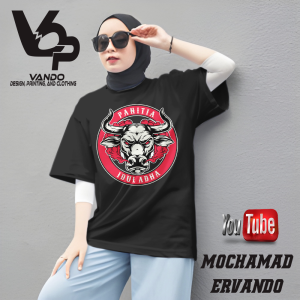 Baju Kaos Panitia Qurban Idul adha Lengan pendek Hitam Cotton Combed 30s 21