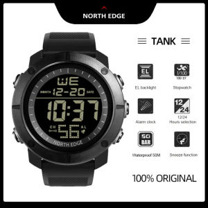 NORTH EDGE TANK Original technical mens watch Swimming Watch calendar chronograph mode alarm clock waterproof 50M