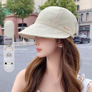 SERENEGLOW Summer Sun Hat with UV Protection Breathable and Water-Resistant Adjustable Brim for Women Fashionable Duckbill Cap
