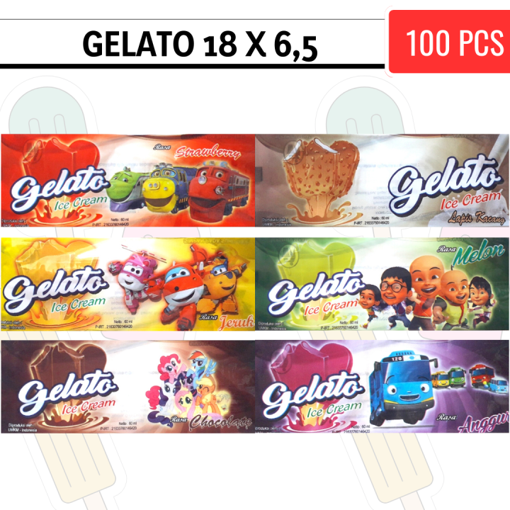 KEMASAN ES - KEMASAN PLASTIK ES LOLIPOP - KEMASAN ES GELATO (GELATO