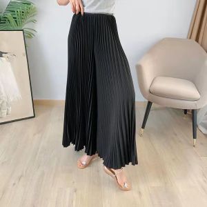 Nova quality⭐One person one pleat ⭐ Spring high waist vertical pleat Miyake pleat Miyake pleat wide leg pants full of loose casual pants pleat pants women