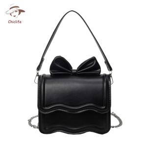 Túi đeo chéo cho nữ đa năng với da PU bền điểm nhấn Bowknot cho sử dụng hàng ngày và du lịch