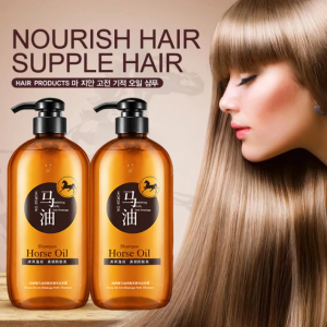 Horse Oil Shampoo with Ginger Extract for Dandruff Control and Moisturizing Smooth Hair 300ML