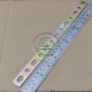 PLAT STRIP LUBANG BOLONG BREKET BRACKET BRAKET LOBANG PANJANG 30CM 30 CM BESI TEBAL 15MM LEBAR 2CM KUNING FLAT SERBAGUNA