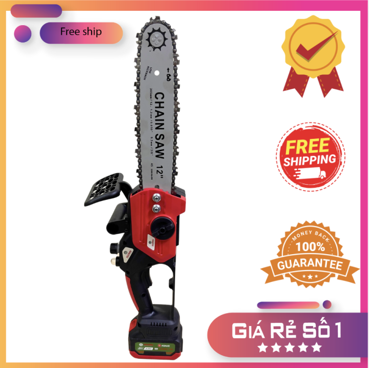 Máy cưa xích Pin | Cưa xích pin cầm tay KUTAN lam xích 12inch, chân pin ...