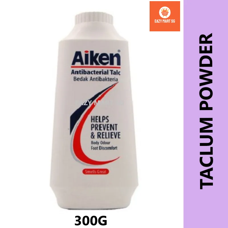 Bundle of Aiken Antibacterial Talcum Powder 300g Lazada