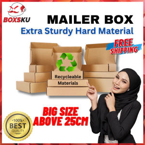 [BIG SIZE] Pizza Box Craft Paper Mailer Box  🔥Gift Box Thick and Hard Material🔥 Packaging Box Cartons Box Kotak 牛皮包装盒