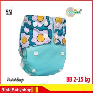 Clodi Bayi 2-15 Kg Popok Cuci Ulang Clodi pocket snap nadnad