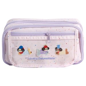 LSMSMAVDS Large Capacity Cartoon Pencil Case Animal Bear Dog Cosmetics Storage Stationery Storage Bag Creative Handheld Makeup Bag Student