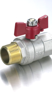 Multipurpose 1 Inch Sturdy Brass Round Valves PN30 30 Bar High Pressures Resistant for Hot Cold Water Lines Daily Use