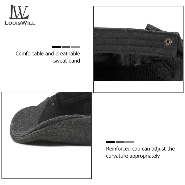 LouisWill%20lelaki%20style%20Cotton%20Knitted%20Autumn%20and%20Winter%20Outdoor%20Sunscreen%20Peaked%20Fashion%20Retro%20British%20Style%20Golf%20Flat%20Caps%20Casual%20Hats%20Berets%20Men%20beret%20hat%20for%20men%20topi%20golf%20-%20Image%204