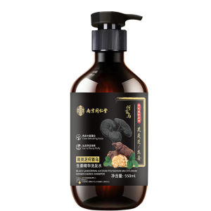Beijing Tong Ren Tang Polygonum Multiflorum Shampoo Black Ganoderma Plant Extract Smooth & Clean Hair Care Shampoo Ginger Shampoo DSD