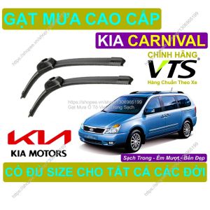 Gạt Mưa Silicon Kính Lái KIA CARNIVAL Cặp Gạt M.ưa Kính Lái KIA CARNIVAL Có Đủ S.ize Cho Các Đời Xe KIA CARNIVAL