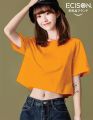 croptop plain women croptop plain korean style croptop shirt croptop women blouse crotop plain women new style 2024 cotton croptop plain high qaulity croptop plain blouse. 