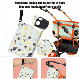 Waterproof and stainresistant waterproof bag storage bag Multipurpose foldable Fashion Double Zipper Diaper Organizer Diaper Storage Bag Waterproof laminating fabric Printing