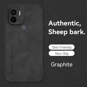 Luxury Hard Casing For Xiaomi Redmi A2 A1 A2+ A1+ 2023 Phone Case Fashion Sheepskin Leather Texture Back Cover for Redmi A2Plus A1Plus