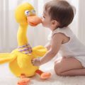 Dancing Duck Electric Duck Plush Toy Singing English Version Dancing Talking Duck Duck Stuffed Toy Interactive Repeating Talking Duck Kids Gift. 