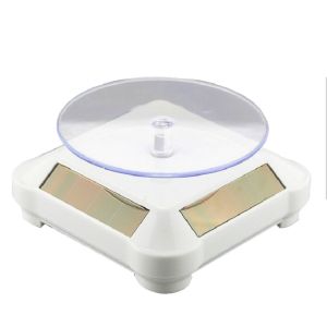 GENENIC Displaying Watches Solar Jewelry Display Stand Bracelet Necklace Turntable Designed Rotating Table Solar Power Multicolor Automatic Rotating Display Stand Jewelry Organizer