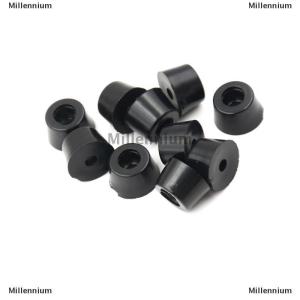 [COD] Millennium 10Pcs 17 x 10mm Round Cabinet Black Rubber Instrument Case Feet Foot Circular