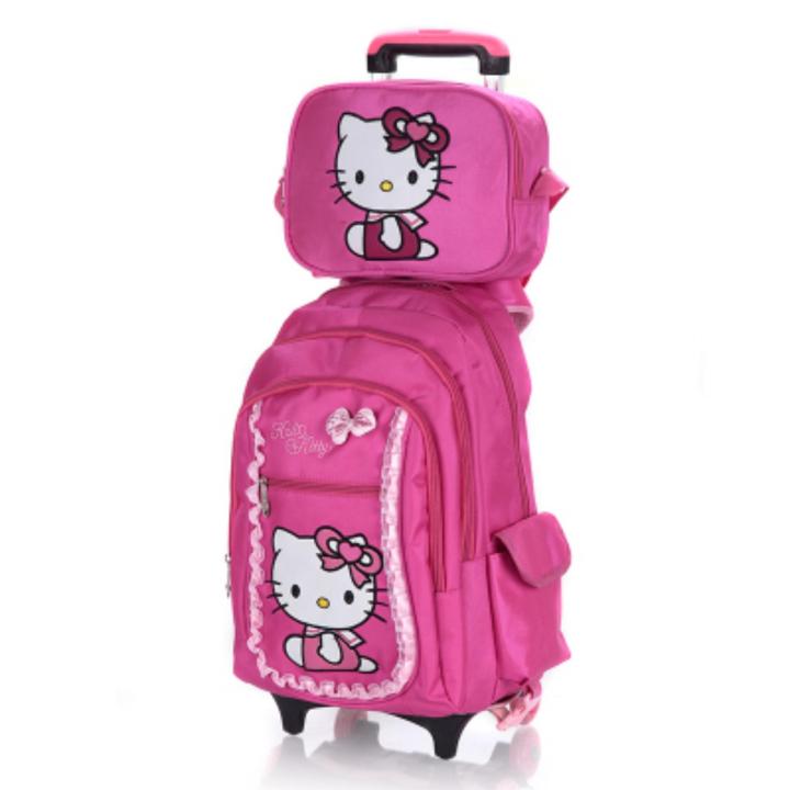 2x Roda Backpack School Bag Beg Sandang Sekolah Hello Kitty 2 Pink 01 38x28x18cm Lazada