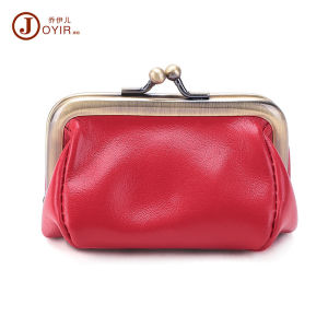 FE Coin Purse Original R Handmade Kisslock Bag Japanese Style Genuine Leather Coin Purse Wallet Multifunctional Storage Bag