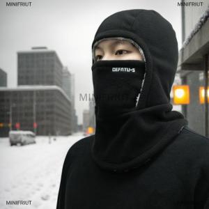 [COD] MINIFRIUT Fleece Balaclava Cycling Cap Cold-proof Windproof Warm Hood And Hat Thicken Thermal Ski Windproof Cap Women Men