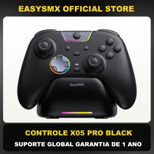 EasySMX X05 Pro Wireless Gamepad Gaming Controller Compatible with PC/Switch/Phone/Steam/TV Dual Rumble Motors Charing Dock