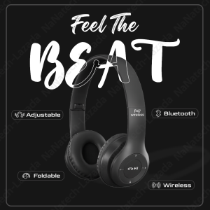 NANATECH P2961 Foldable Bluetooth Headphones HiFi Stereo Sound Built-in Mic Rechargeable Battery