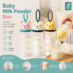 Formula Dispenser Container Milk Powder Storage Box Food Grade Leakproof Stackable Travel Organizer